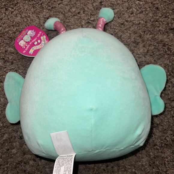 Squishmallow Teal Pink Butterfly Reina Plush Kellytoy‎ Soft EUC 8” - Picture 2 of 3